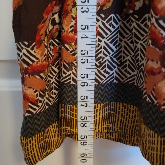 Cato 1946 Boho Maxi Dress XL Multicolor Paisley Yellow Red - Picture 15 of 15